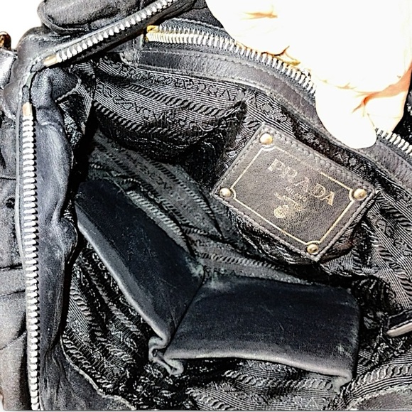 PRADA Tessuto Black Handbag with Shoulder Strap - Picture 14 of 15
